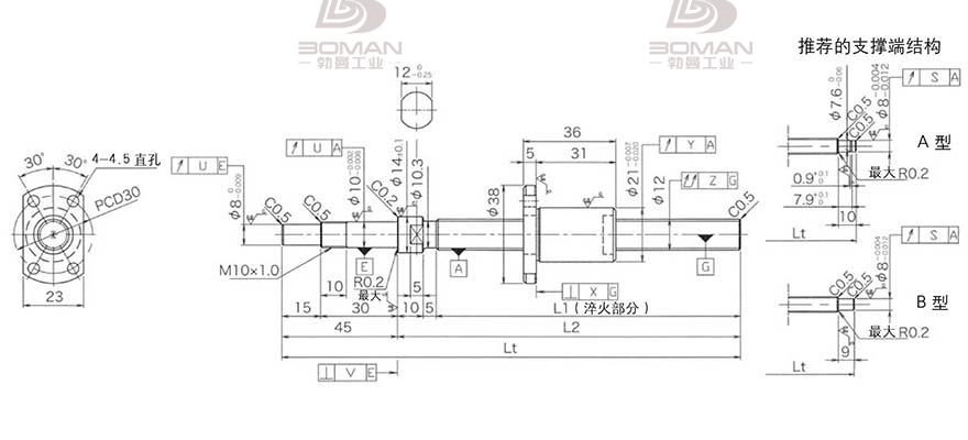 KURODA DP1203JS-HDPR-0400B-C3F 黑田丝杠螺母怎么拆卸图解